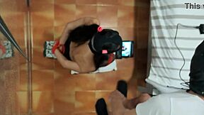 milf in nylon hood, bound and throated 😈