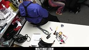 payton preslee and nova vixen caught shoplifting, bent over for guard's hardcore 3some