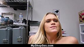 During the strip search the officer finds the teen 18+ is wearing the stolen bikinis - myshopsex