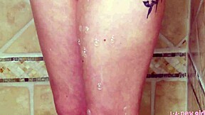 Charming Blonde Takes Shower!