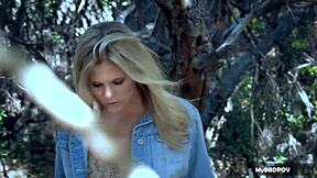 Scarlet Red & Black Eden Outdoor Hot Lesbian Sex - 4k Teaser!