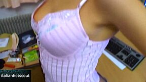 Blonde girl with glasses is a real slut