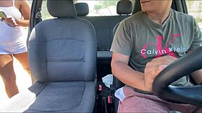 He manages to have sex with a young 18+ woman in the middle of the street but cums quickly