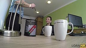 Slutty frances feels excited to try her loan manager's cock in this casting interview.