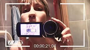 Ugly Face Young Girl's Foamy Fingering Session In Bathtub With Big Nipples