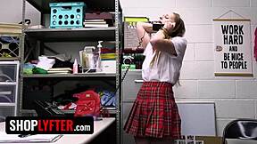 Virgin babe steals expensive condoms from mall, caught by LPO 😳