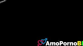 My stepfather's cock gets so big in the shower 😍