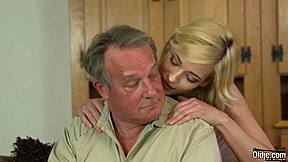 Bald guy fucks sweet virgin teen hard