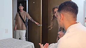 colombian whore fucks apartment owner in front of her cuckold boyfriend ends up getting fucked by both cocks molly smith