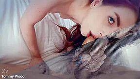 teen redhead aria carson rims older guy