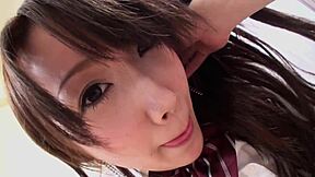 her japanese hot boobs drove me wild, fingering her hairy pussy