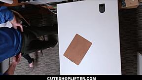 i caught the teen shoplifter raven reign, she sucked my cock for no cops