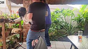 My neighbour shares his wife for creampie fun on weekends