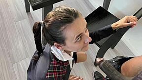 the naughty student says, 'bang me hard with your bbc, king mike'