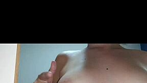 feeling sensual in front of the mirror as a cute girl