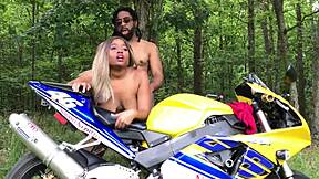 Don Whoe Bends Nina Rivera Over On Motorcycle!