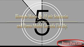 Teen Carmela sucks in Christmas video