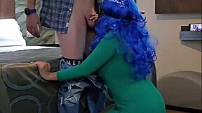 Valentine's gift: aunt Pam in wig gets fucked in front of husband