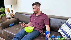 Babysitter Cums All Over Luna Bright's Braces And Finally Gets Satisfied