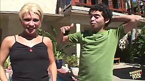 Guy yells amber's name then fucks her nasty asshole roughly with cum in mouth