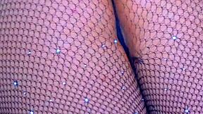 Girl's puffy pussy meets glass dildo for sensual orgasm