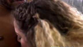 teen sucks big black cock then gets fucked.