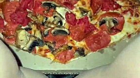 Kinky food fetish masturbation with ice cream in pussy, wants BBC