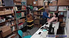 Sexy Blonde Cop Lays Down The Law On The Thief!