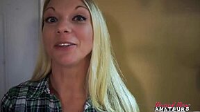 I am Milf Montana, fingering my shaved pussy and rubbing this hard cock until he cums in my mouth