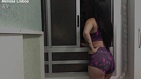 i fucked her tight ass hard and she came on my monster cock by the window 😍