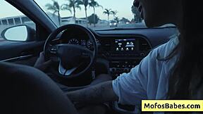 Teen sucking cock rough