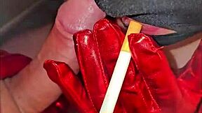 I love watching her smoke while getting anal and cum on ass