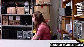 Cleo Clementine sucks officer's cock after stealing.