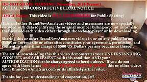 I watch petite blonde Myaa get fingered while giving a footjob.