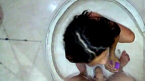 Petite Latina Deepthroats and Fucks in Shower!