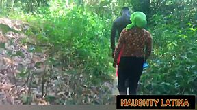 Ebony Bent Over For Hard BBC Fuck By River!