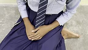 indian school girl from the village getting fucked by her boyfriend in desi style