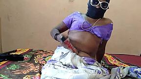 i'm inserting vibrator in my pussy on bed, but it's kinda weird or something