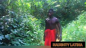 Ebony Bent Over For Hard BBC Fuck By River!