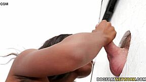 Petite Ebony Teen Anne Amari Loves Gloryhole Blowjobs