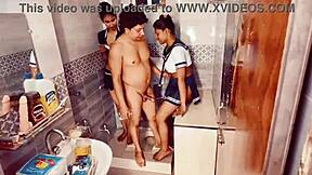 Uttaran20 Hot Sexy Desi Teen Seduces Roommate Into Threesome Fuck