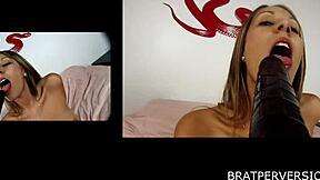 nikki brooks and chichi medina masturbate with dildos close up