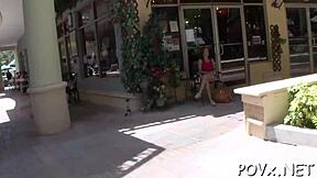 That immodest nymph looks addicted to vehement dick-riding