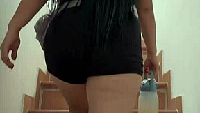 Skinny Latina Teen Masturbates Intensely In Empty Gym