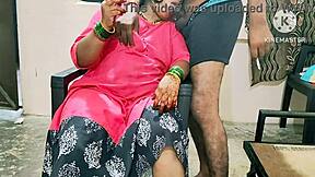 indian desi mom interacts with neighbour boys