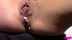 Super creamy brunette teen Dakota Marr plays with her squirting pussy up close. She moans in intense solo masturbation orgasm with gaping and dirty talk.