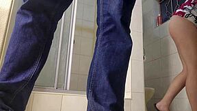 Horny 18 Year Old Sucks My Cock While Flashing Pussy Upskirt No Panties?