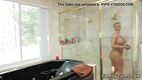 comrades step daughter gets spanked hard and fucked by daddy with mommy helping first time 😈