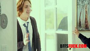 Virgin teen classmates explore wild group banging in uniform for first-time thrills