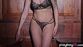 Cute Naked German Teen Blondie Lisa Modpali Shows Sexy Tattoos